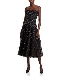 Jonathan Simkhai - Xolani Rhinestone Midi Dress - Lyst