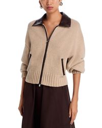Jonathan Simkhai - Zofia Zip Front Wool Cardigan - Lyst