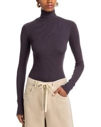 PERFECTWHITETEE - Luxe Rib Turtleneck Tee - Lyst