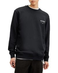AllSaints - Underground Organic Cotton Graphic Sweatshirt - Lyst
