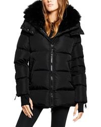 Sam. - Scarlett Shearling Trim Puffer Coat - Lyst