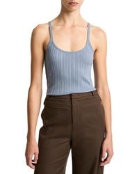 Vince - Rib Knit Tank Top - Lyst