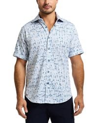 Robert Graham - Makemo Printed Short Sleeve Button Front Shirt - Lyst