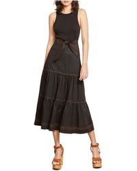 Veronica Beard Cotton Austyn Midi Dress in White | Lyst