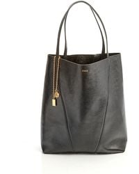 Chloé - Spin Large Leather Tote - Lyst