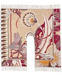 Ferragamo - Giada Cashmere & Silk Reversible Cape - Lyst