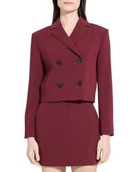 Theory - Admiral Double Breasted Crop Jacket - Lyst
