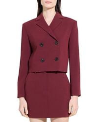 Theory - Admiral Double Breasted Crop Jacket - Lyst