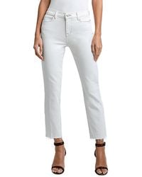 L'Agence - Sada High Rise Crop Slim Jeans - Lyst