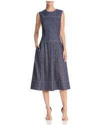 donna karan denim dress