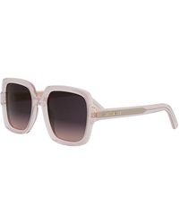 Dior - Midnight S4I Square Sunglasses, 54Mm - Lyst