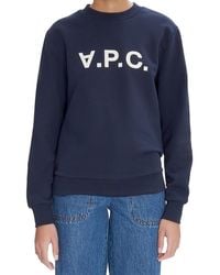 A.P.C. - A. P.C. Sweat Standard Grand Logo Sweater - Lyst