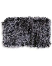 Surell - Faux Fur Stretch Knit Beanie - Lyst