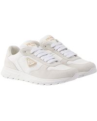 Prada - Prax 2.0 Re-Nylon And Suede Sneakers - Lyst