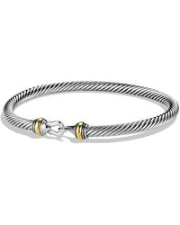 David Yurman Cable Classics Bracelet With Gold - Metallic
