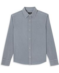 A.P.C. - A. P.C Surchemise Long Sleeve Button Front Shirt - Lyst