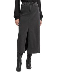 NYDJ - Petite High Rise Denim Maxi Skirt - Lyst