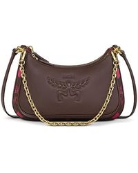 MCM - Aren Maxi Double Leather Shoulder Bag - Lyst
