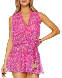 pink cover up dress