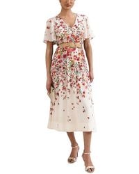Phase Eight - Petites Lovette Floral Midi Dress - Lyst