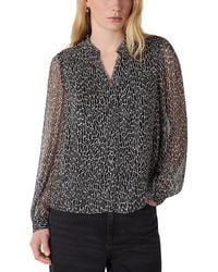 Whistles - Dragonfly Print Blouse - Lyst