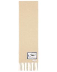 Lanvin - Fringed Wool Scarf With 22 Faubourg Label - Lyst
