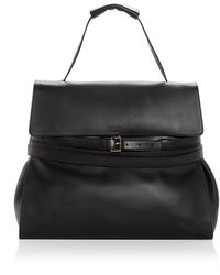Moschino - Tie Me Leather Top Handle Bag - Lyst