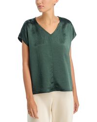 Eileen Fisher - V Neck Square Top - Lyst