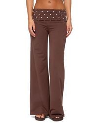 Edikted - Reeva Polka Dot Fold Over Pants - Lyst