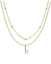 Ana Luisa - 10K Layered Letter Necklace - Lyst