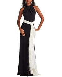 Tadashi Shoji - Pexa Waterfall Sash Gown - Lyst