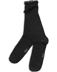 Stems - Soft Ruffle Metallic Socks - Lyst