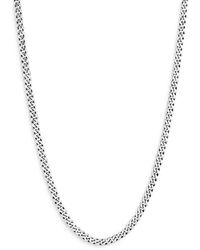John Hardy - Sterling Curb Chain Necklace 3Mm, 22 - Lyst