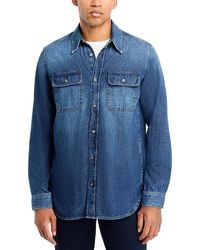 BOSS - X Beckham Denim Regular Fit Button Down Shirt - Lyst