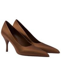 Prada - Satin Pumps - Lyst