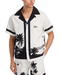 RTA - Nathan Regular Fit Printed Camp Shirt - Lyst