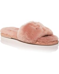 tory burch fuzzy slippers