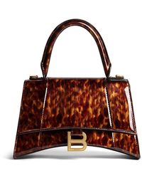 Balenciaga - Hourglass Small Handbag Tortoise Shell Print - Lyst