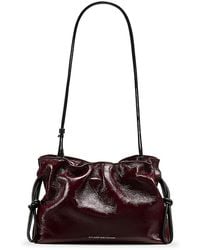 Stuart Weitzman - Mia Crinkled Patent Leather Mini Bag - Lyst