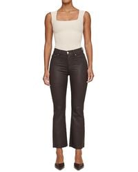DL1961 - Petite Bridget Boot High Rise Instasculpt Coated Jeans - Lyst