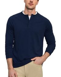 Rhone - Waffle Tech Classic Henley Shirt - Lyst