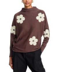 Sioni - Embroidered Funnel Neck Sweater - Lyst