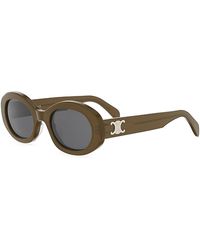 Celine - Triomphe Oval Sunglasses, 52Mm - Lyst
