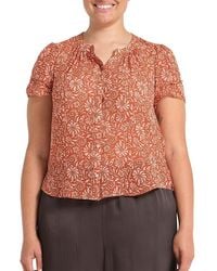 Estelle - Bellavie Button Front Top - Lyst