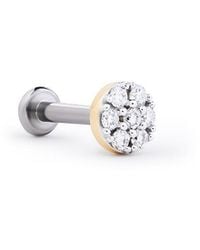 Ana Luisa - Solid Lab-Grown Diamond Circle Flatback Single Stud - Lyst