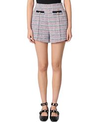 Maje - Tweed Contrast Trim Shorts - Lyst