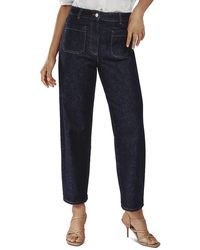 Reiss - Petites Marcie Straight Patch Pocket Jeans - Lyst