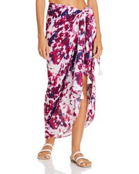 Aqua Swim Sarong Skirt Swim Cover - Up - Pink