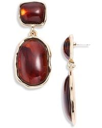 Aqua - Dangle Earrings - Lyst