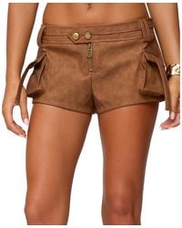 Edikted - Washed Micro Cargo Shorts - Lyst